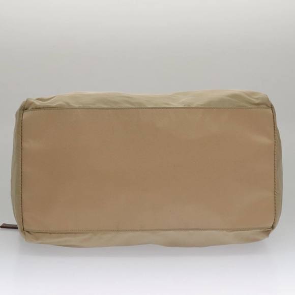 PRADA Hand Bag Nylon Beige Auth 103771 - Picture 5 of 16
